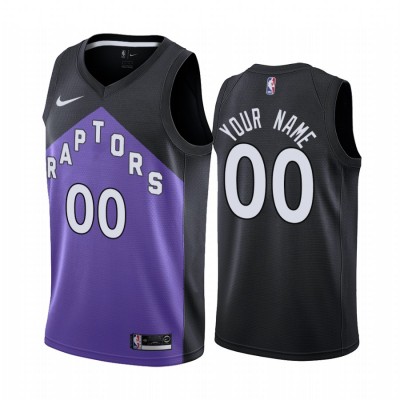 Toronto Raptors Personalized Purple NBA Swingman 2020 21 Earned Edition Jersey